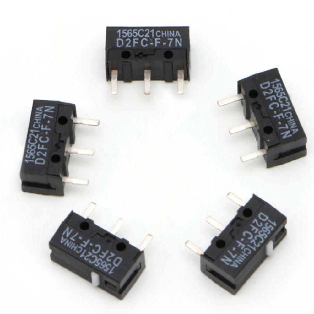 5PCS Button Switch 3Pin Mouse Switch Microswitch For RAZER Mouse Small Power 0.05A 30V DC Micro Switch G600: Default Title