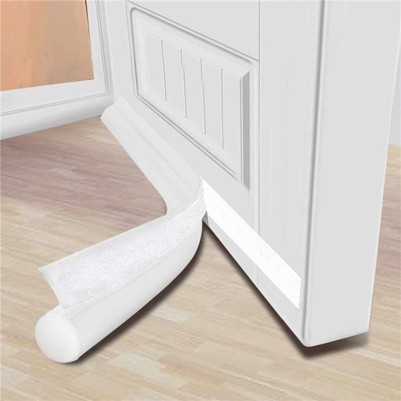 Bande d'étanchéité pour bas de porte réglable, bande météo sous la porte, bouchon de tirage plus épais, bloqueur d'espace Anti-froid, bande météo d'étanchéité