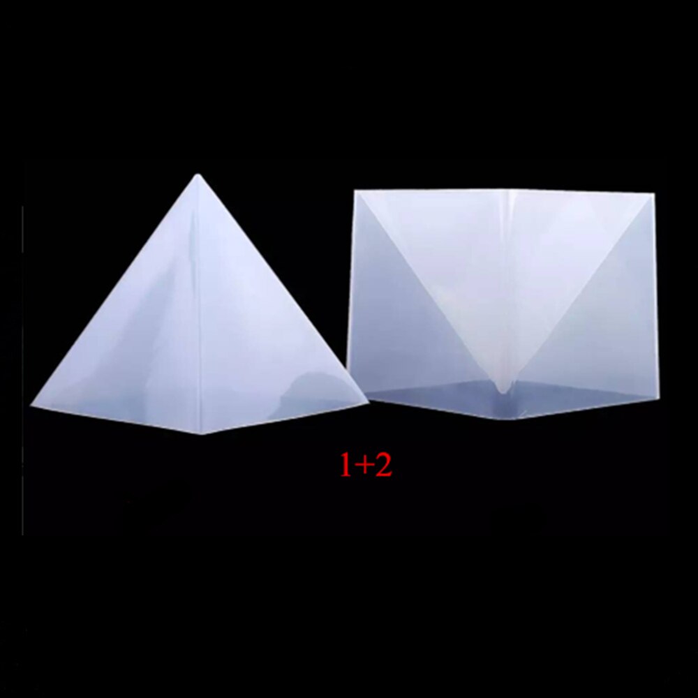 Dia .15cm pyramide store harpiks forme til diy smykker gør harpiks orgone pyramide orgonite smykker silikone forme gør værktøjer: B