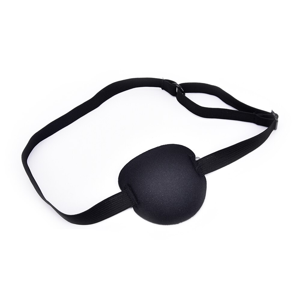 Pirate Eye Patch Halloween Party Black Pirate Costume Accessory Concave Eye Patch 3D Foam Groove Eyeshade Single Eye Patch
