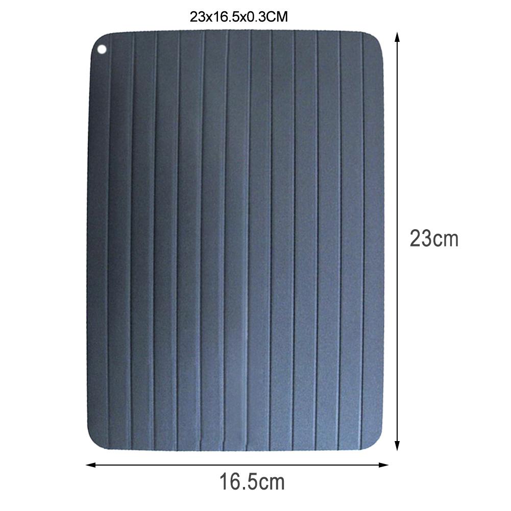 Fast Defrost Tray Thaw Frozen Food Meat Fish In Minutes Kitchen Defrosting Tray No Electricity Chemicals Microwave Mat: B