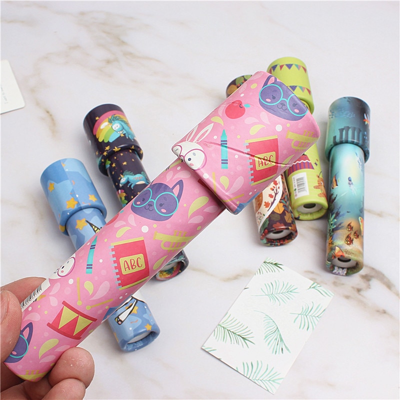 Scalable Rotation Kaleidoscope 30cm Magic Changeful Adjustable Fancy Colored World Toys For Children Autism Kid Puzzle Toy