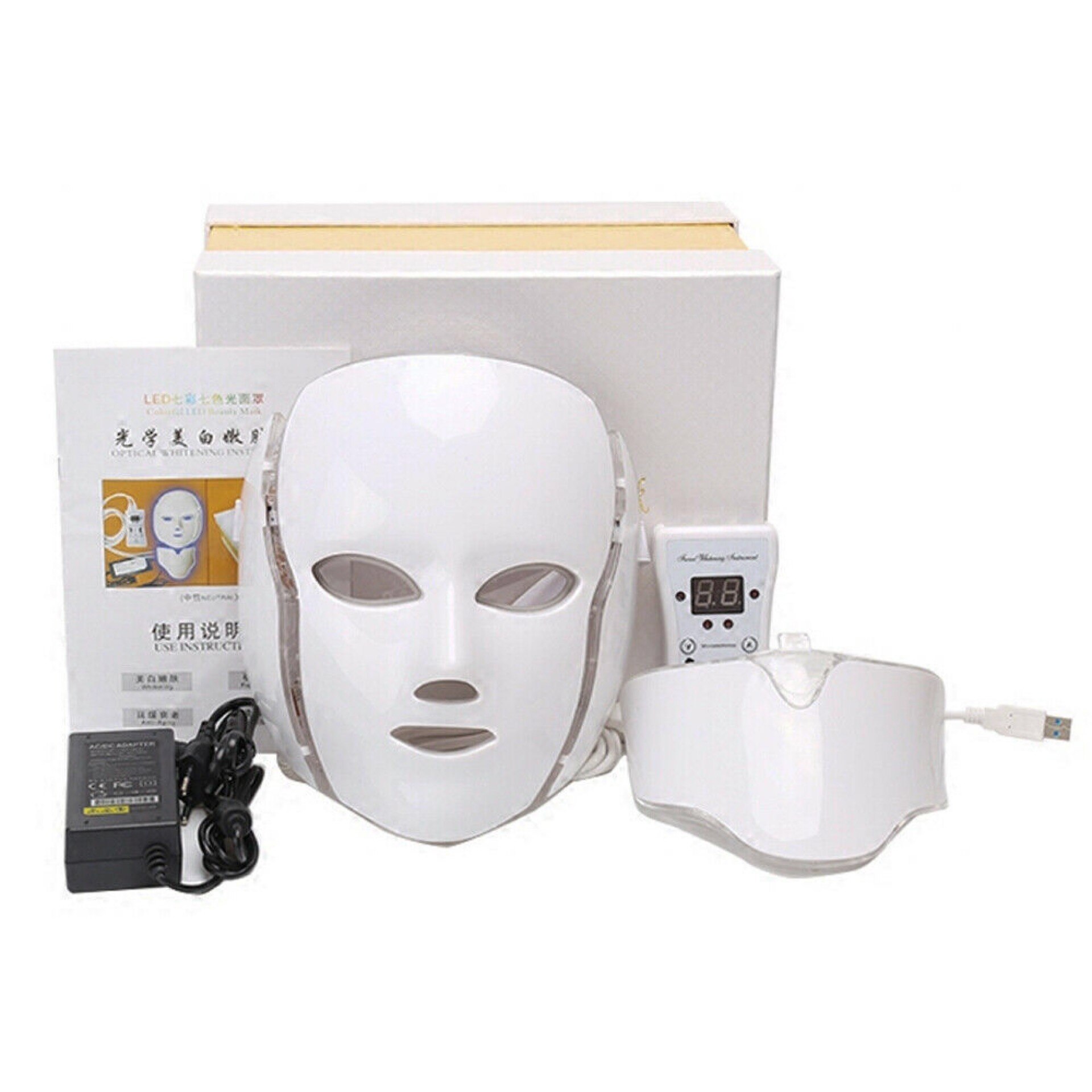 7 Colors Photon Therapy Led Facial Mask Skin Rejuvenation Tighten Acne ...