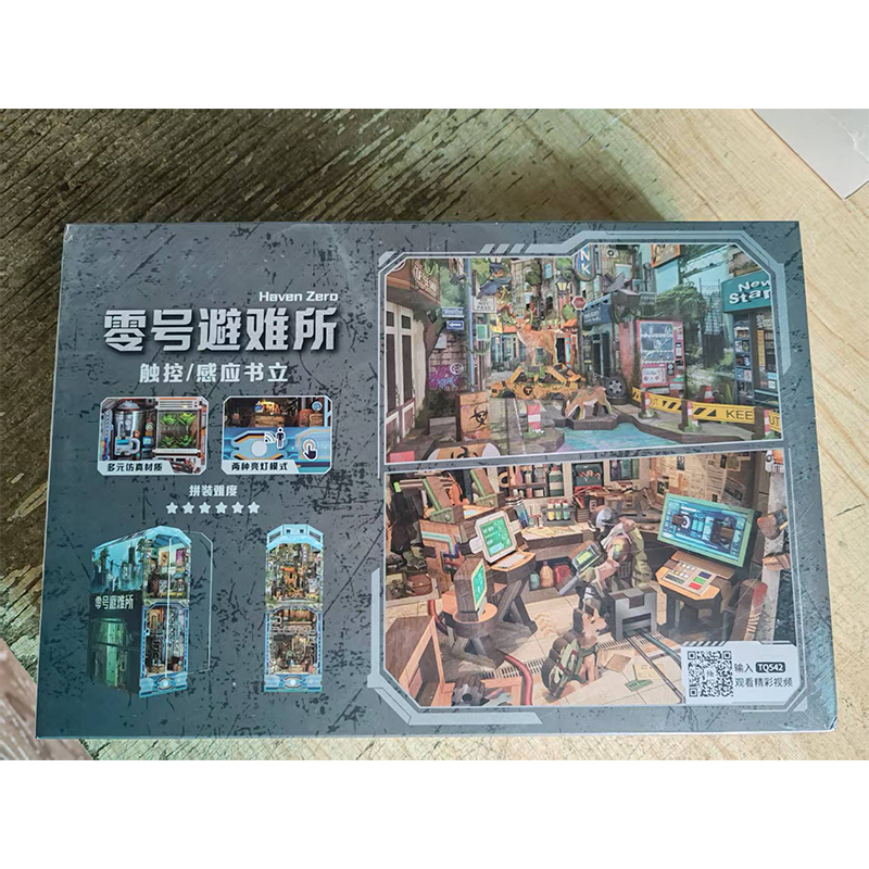 DIY Holz Buch Winkel Regal Einsatz Bausätze Miniatur Kirschblüte Buchstützen Japanische Puppe HäNutzer Spielzeug Bücherregal Wohnkultur