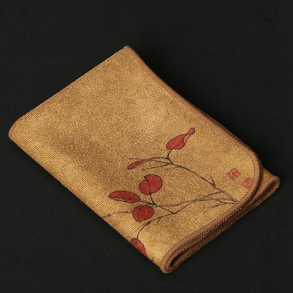 Chinese Style Tea Towel Absorbent Dish Rag Thickened Dishcloth Table Tea Cloth Household Dish Cleaning Wipe салфетки на стол