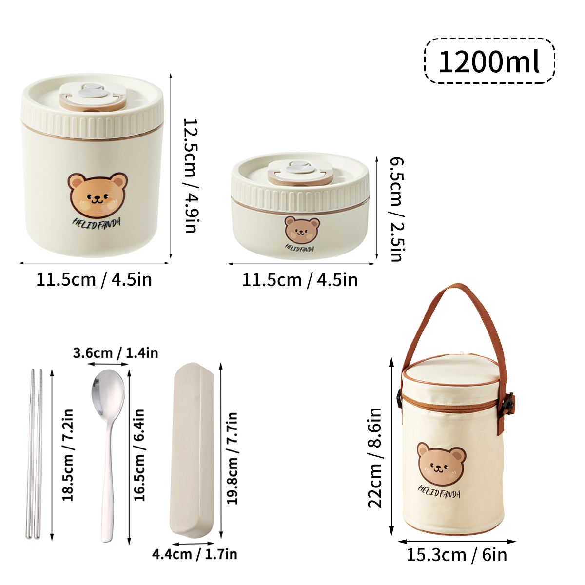 WORTHBUY Portable Insulated Lunch Box 304 Stainless Steel Fruit Salad Food Container Leak-proof Bento Box Microwave Heatable: Blue