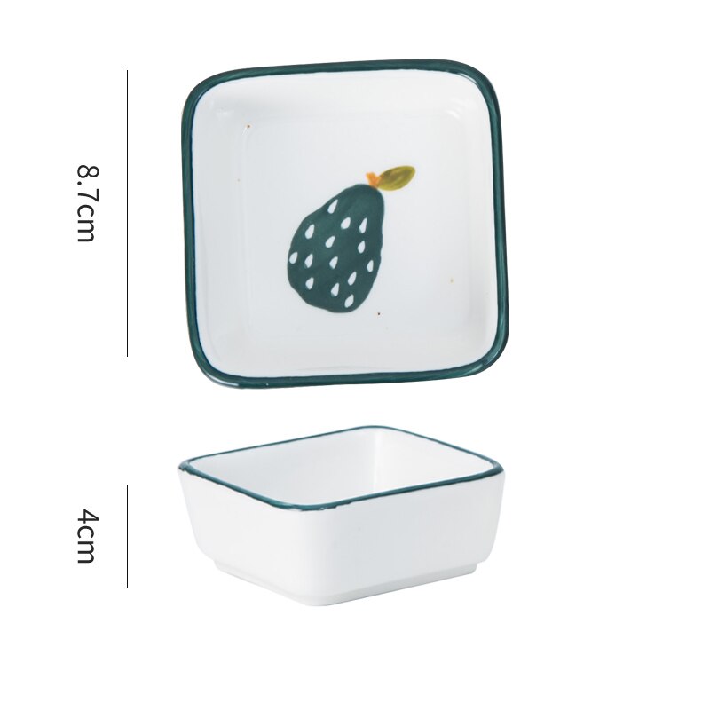 Plaat Keramiek Combinatie Fruit Sala Snack Snoep Schotel Houten Serveerschaal Huishouden: D