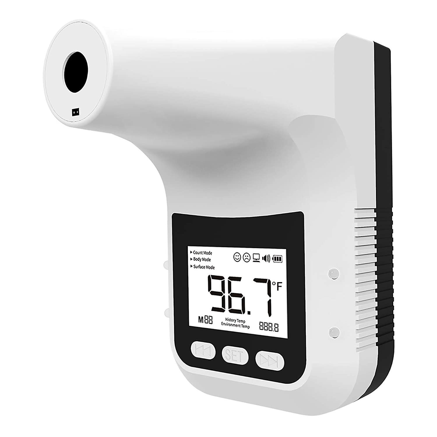 Wall Mounted Thermometer K3 PRO Non-Contact Infrared Temperature Measurement Forehead Thermometer with Alarm for Office Home: Default Title