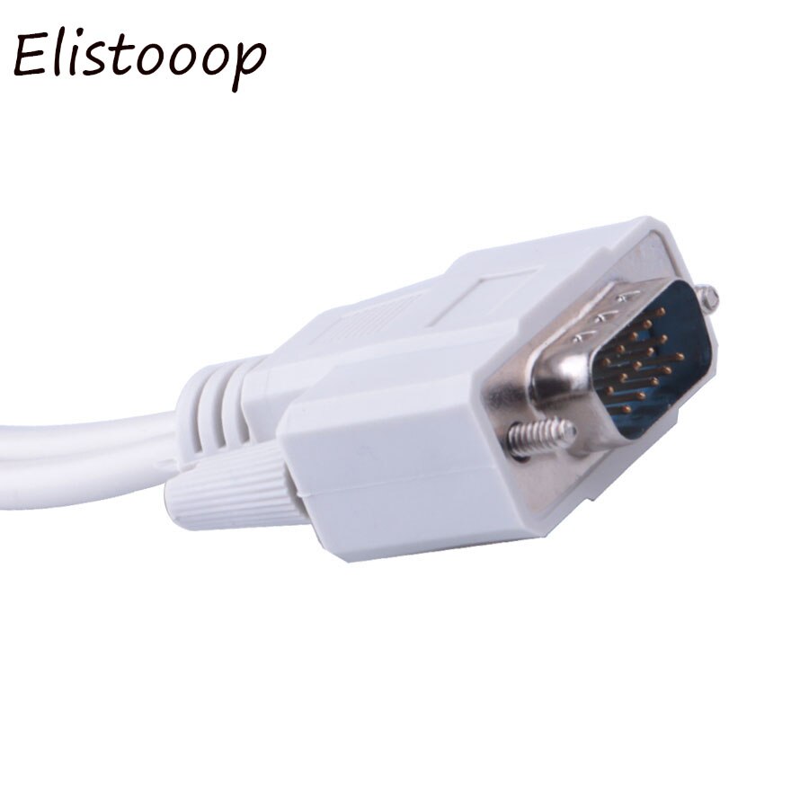 Elistooop SVGA Monitor Adapter Splitter Kabel Male VGA naar 2 Vrouwelijke VGA 2 Way Dual Video card LCD Y Splitter adpater