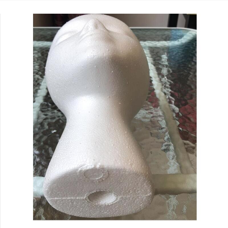 Piepschuim Vrouwelijke Mannequin Hoofd Pruiken Bril Cap Display Houder Stand Model Pruik Hoofd Model