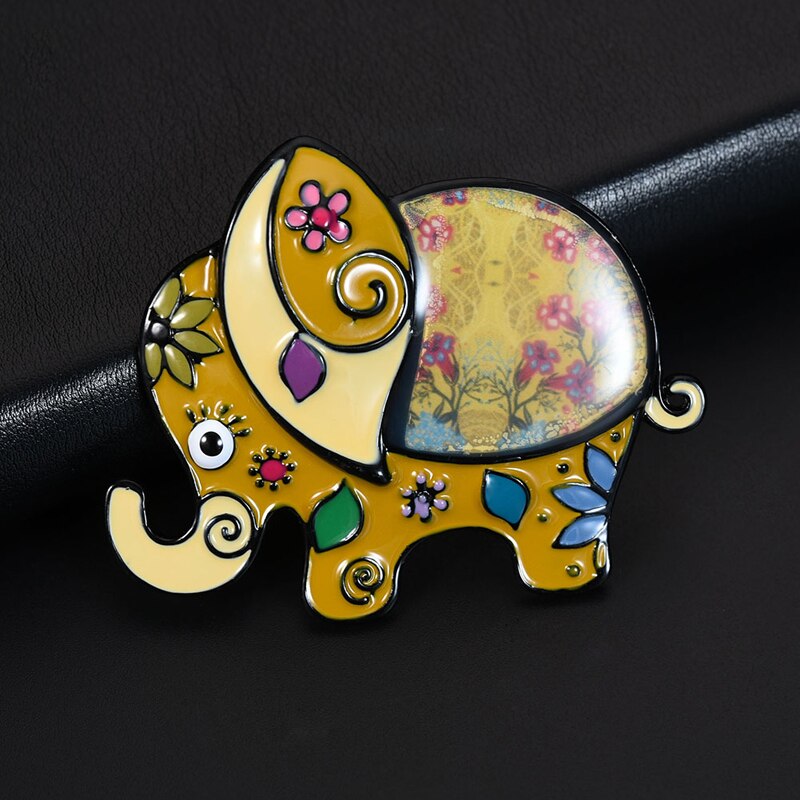 D & Rui Sieraden Kleurrijke Lucky Olifant Pins & Broches Vrouwen Mannen Emaille Dier Mooie Pins Broche beste