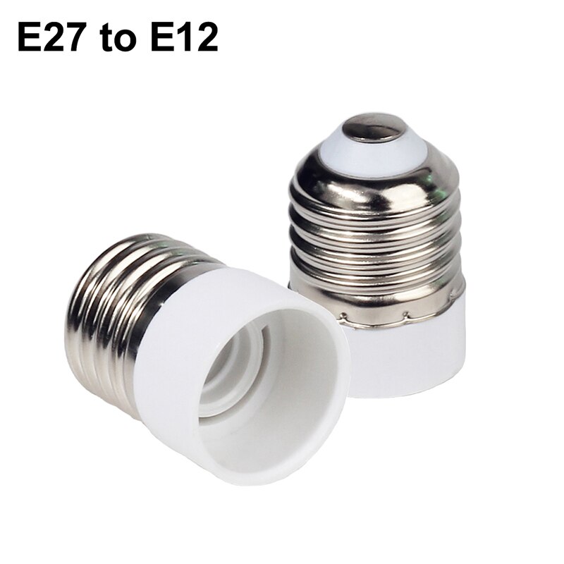 Bulb Converter E27 Male to E12 E14 E40 B22 MR16 G4 G9 GU10 Female Lamp Socket Bulb Base For Indoor Lighting Bulb Extend Adapter: black