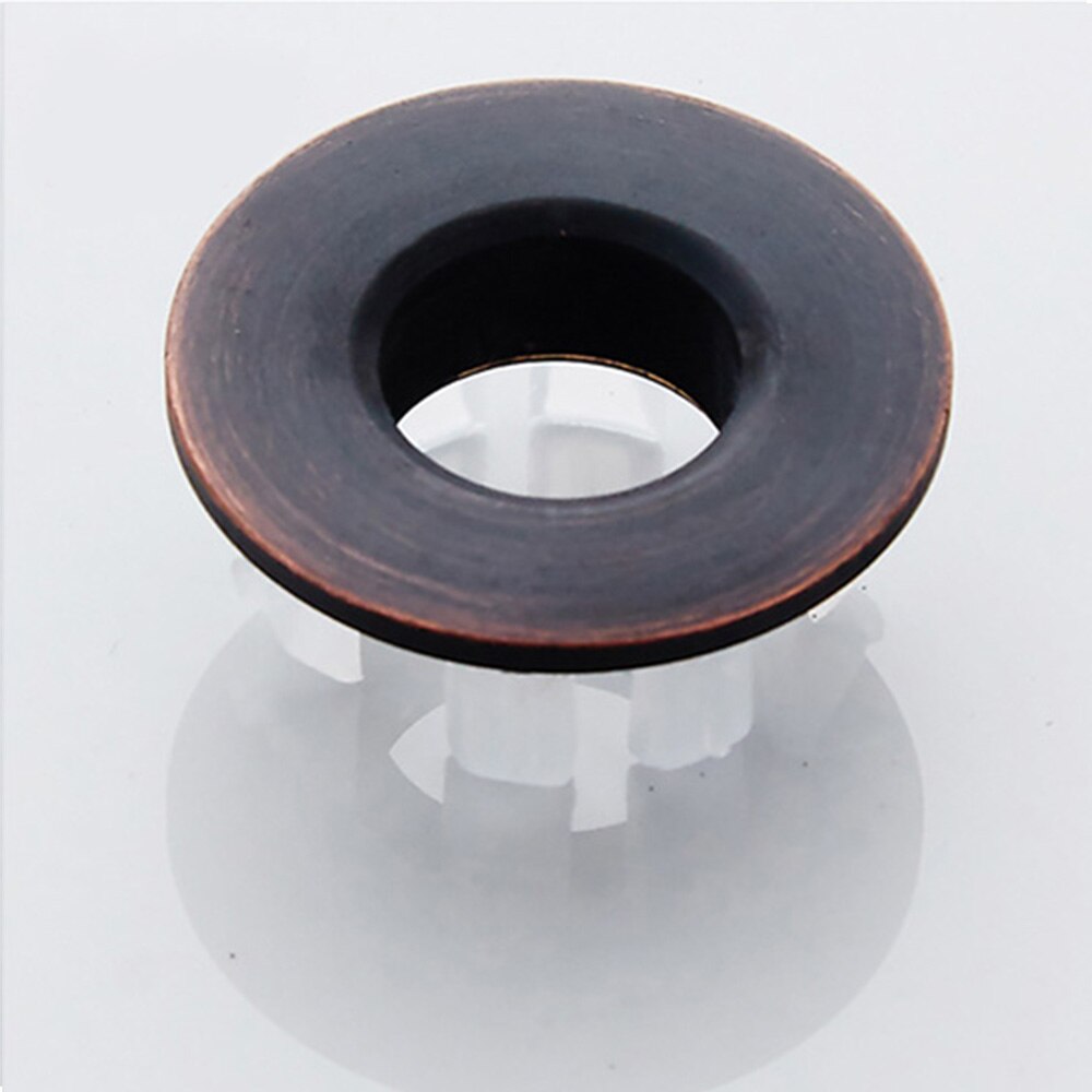 3pcs Greenspring Sink Basin Trim Overflow Cover Brass Insert in Hole Round Caps Brushed Nickel Kitchen Fixture Washing Sinks: style 3