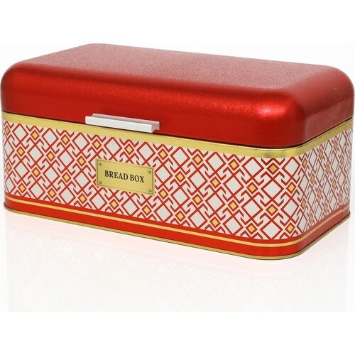 Patterned Metal Bread Basket 9.9Lt Food Storage And Organization hight