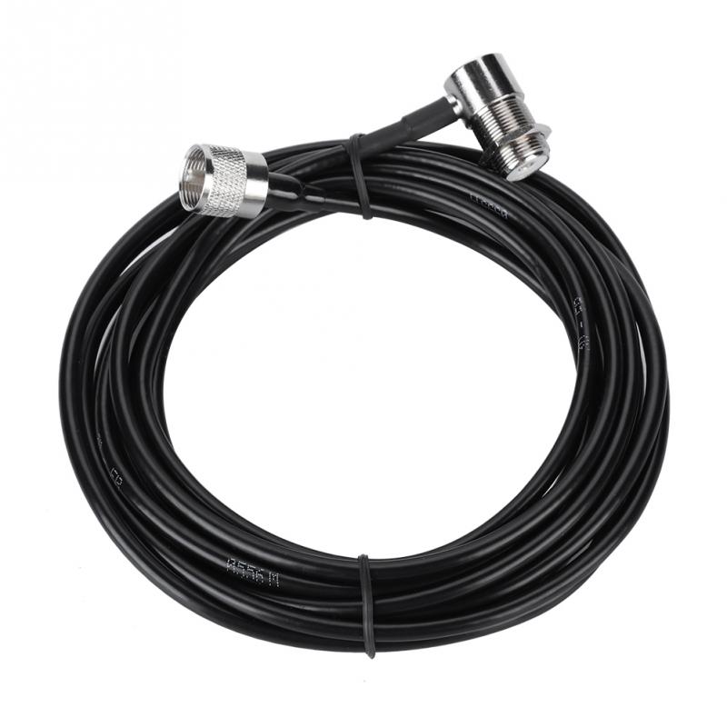 Black Coaxial Cable Antenna Extension Cable Connector 5M Antennas