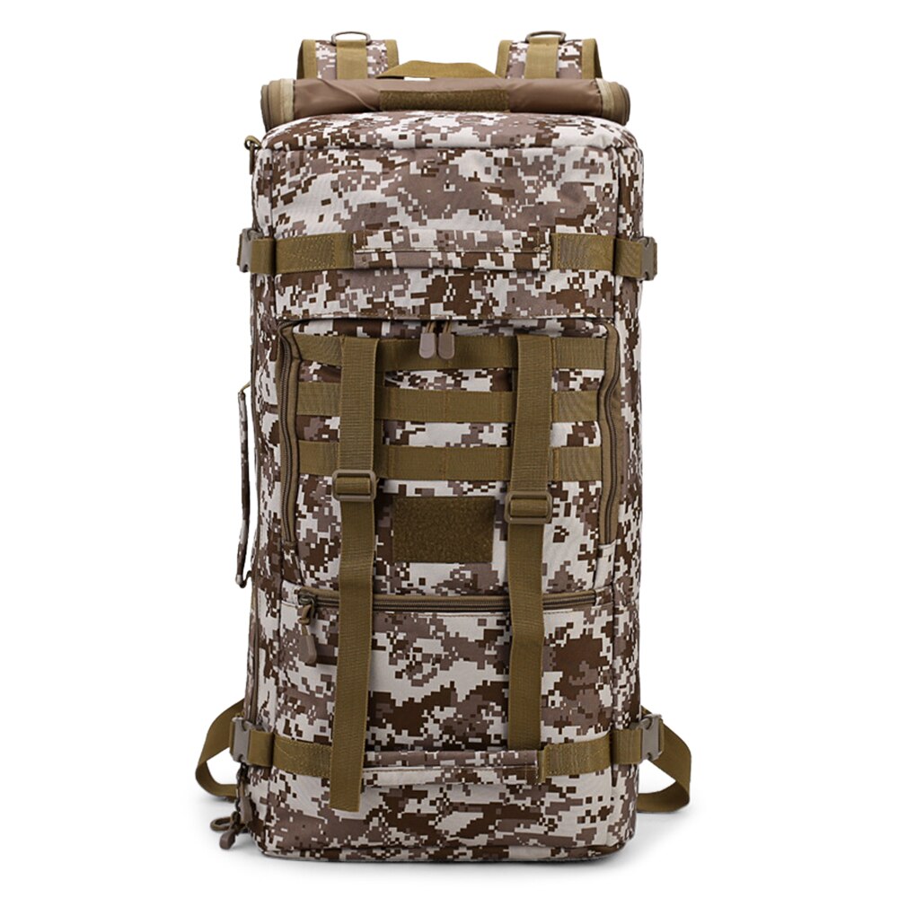 50L Camping Backpack Waterproof Travel Duffle Bag Women Men Sport Bag For Outdoor Sports Camping Hiking Mountaineering Backpack: Red Color