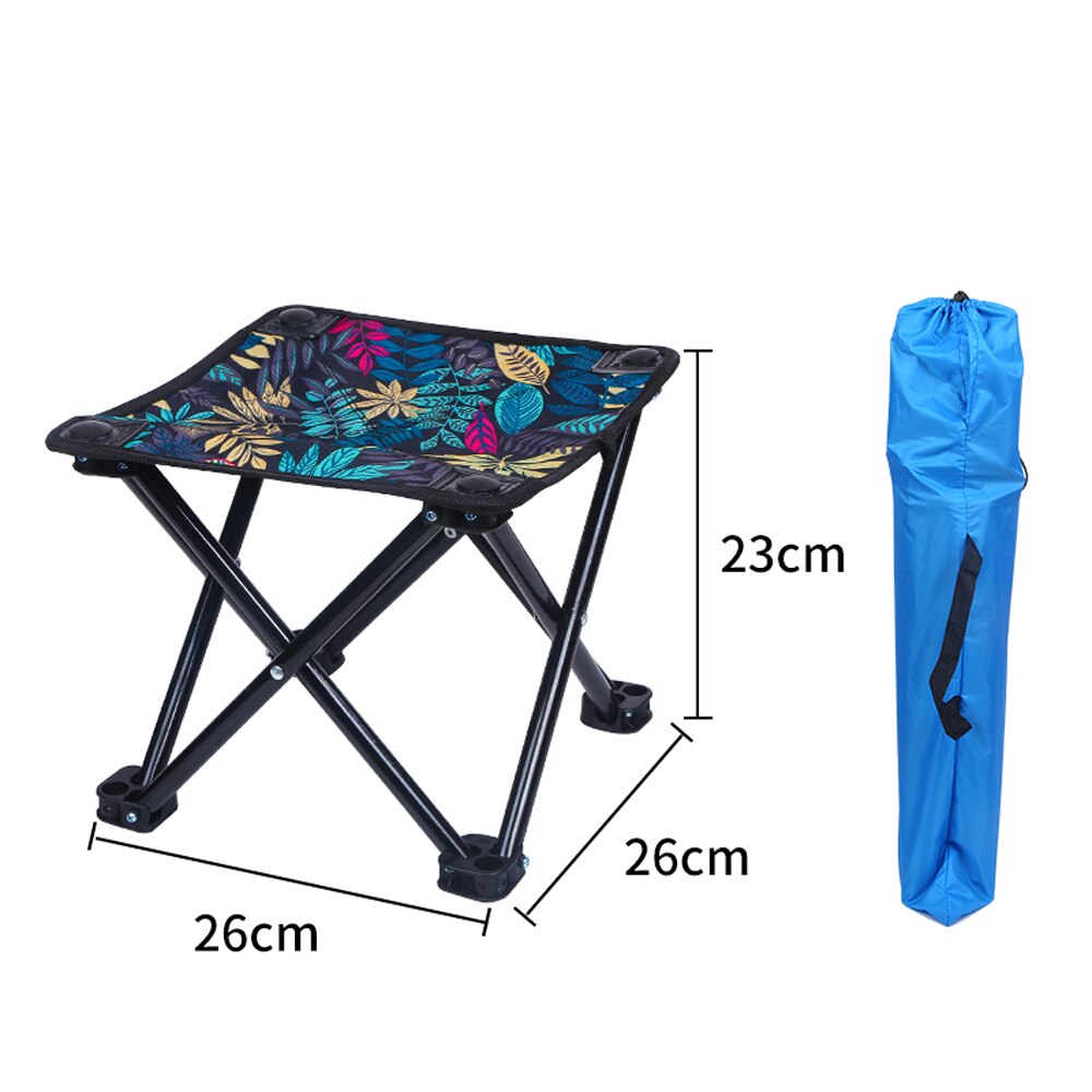Ultralette udendørs stol bærbar klapstol camping quad stole opbevaringstaske rejser strand vandreture fiskeredskab stol skammel sml: -en