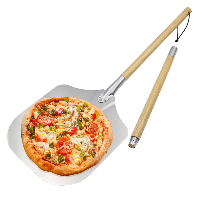 127cm Detachable Long Handle Pizza Shovel Paddle Aluminum Spade for Oven Grill Homemade Bread Pastry Peels Kitchen Baking Tools