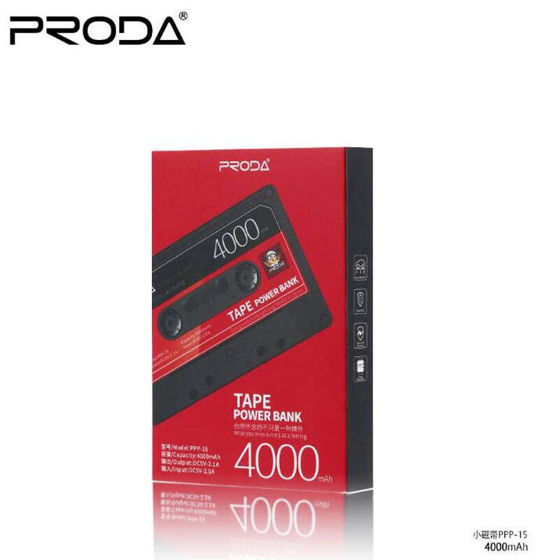Remax proda 4000mAh power bank Tape powerbank met led Ultra Dunne Mini Draagbare Externe Batterij Oplader voor iphone