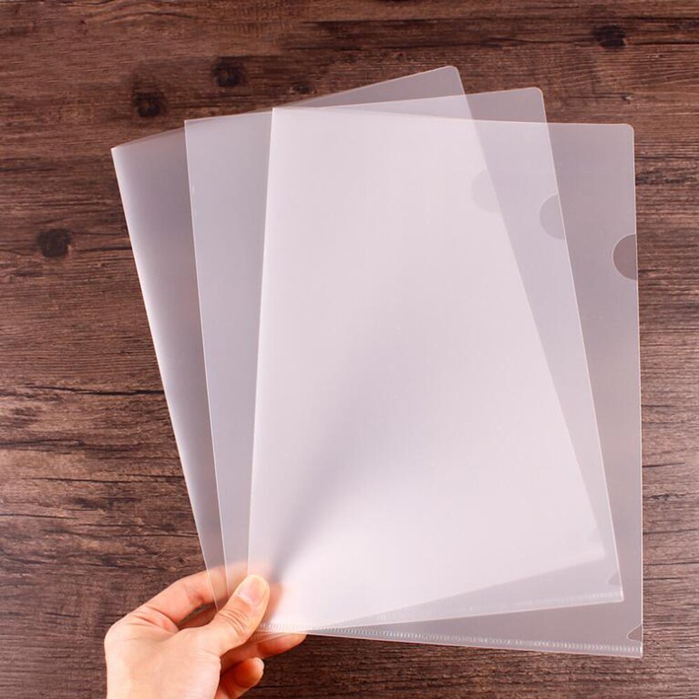 10 stk. klare præsentationsfiler papiromslag transparent bindende pvc-rapport  a4 omslag til forretningsdokumenter skoleprojekter: A4- mat