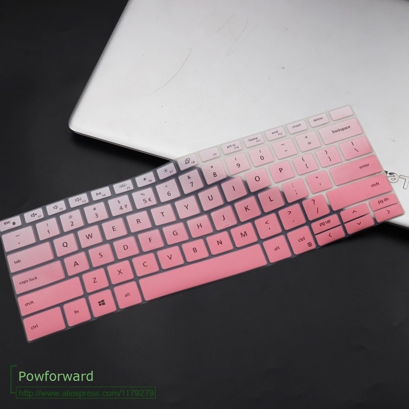 For DELL XPS 13 7390 2 in 1 laptop 13 inch Silicone Notebook laptop Keyboard cover protector skin XPS13: fadepink