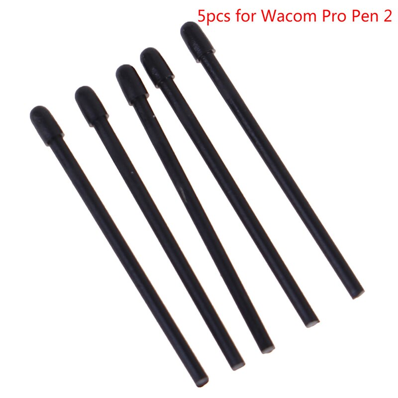 5Pcs/set For Wacom Intuos Pro Graphic Drawing Tablet's Pen Wacom Pro Pen 2 Black Nib Hand-painted board nib replacement head