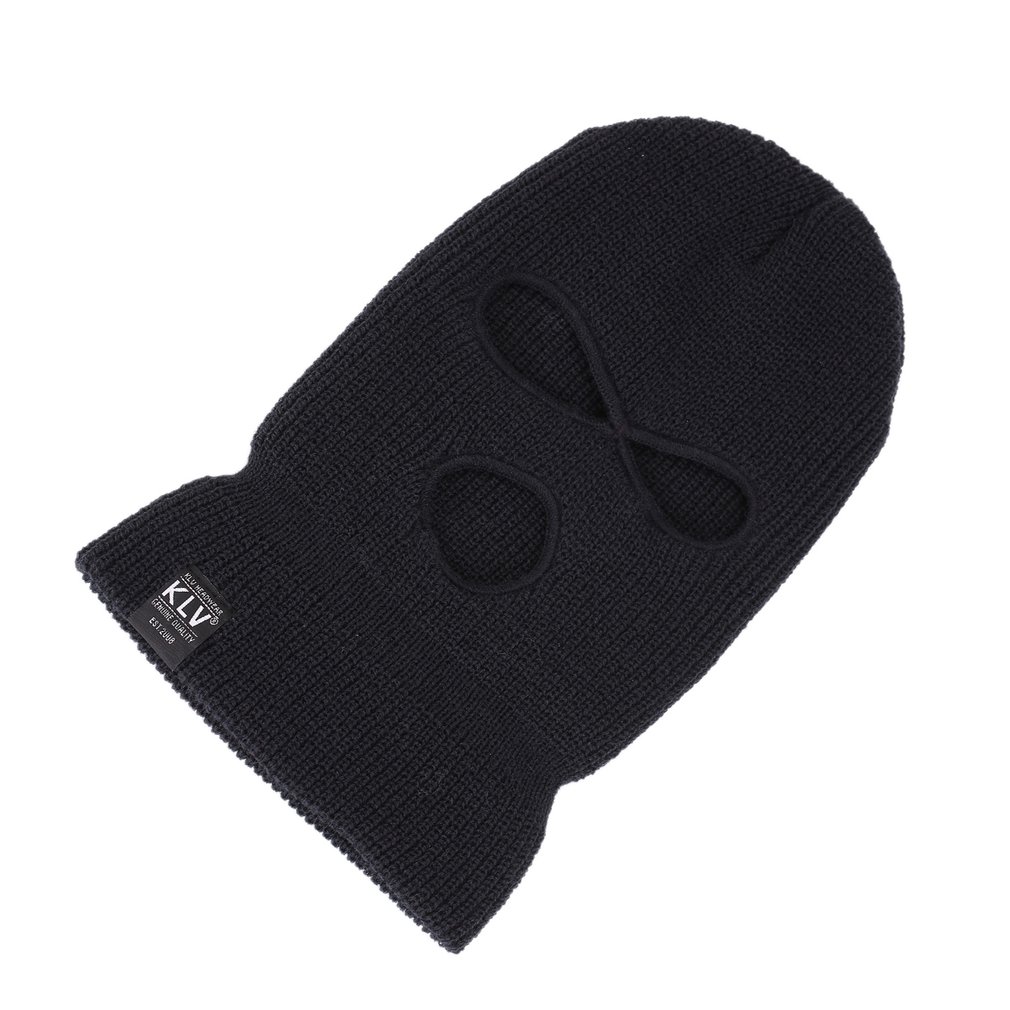 Men Balaclava Knit Cap Outdoor Full Face Cover Headwear 3 Hole Ski Face Mask Balaclava Cycling Hood Hat