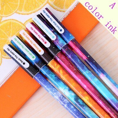 10 unids 6 unids kawaii flor colorida Cancillería gel pluma material escolar oficina papelería papelaria canetas coloridas color de la pluma 04083
