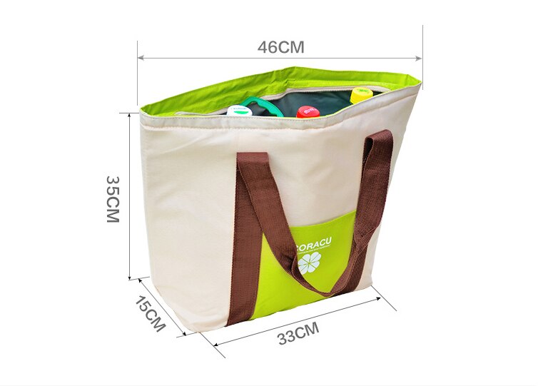 super big thermal picnic cooler bag lunch food insulation cool handbag large capacity insulated shopper shopping tote bag SJ49