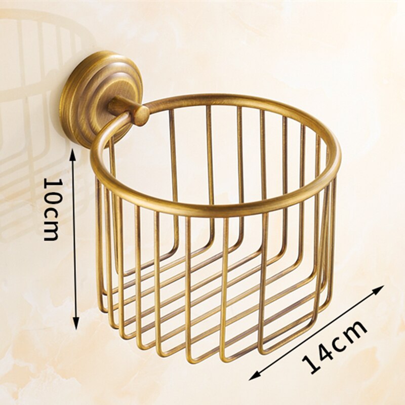 Ensemble d'accessoires de salle de bain en laiton brossé, ensemble d'accessoires de salle de bain solide, produits muraux, ensembles de matériel de bain Antique, brosse en Bronze huilé: paper net
