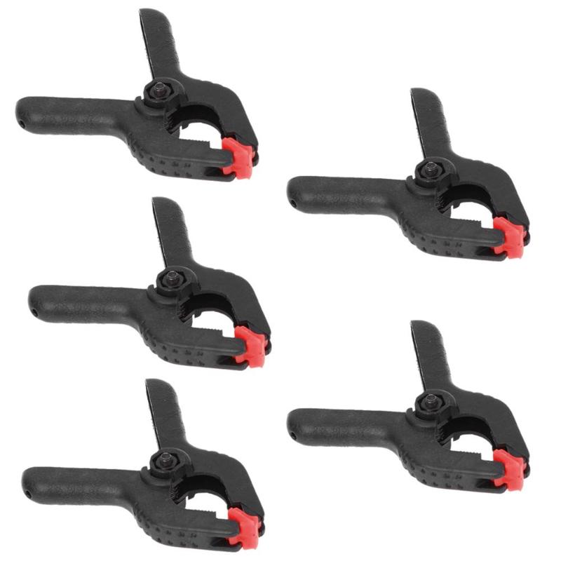 10pcs Background Clip 2inch 5pcs Light Photography Background stand holder Clips Backdrop Clamps Peg Photo Studio Accessories: Red 5pcs