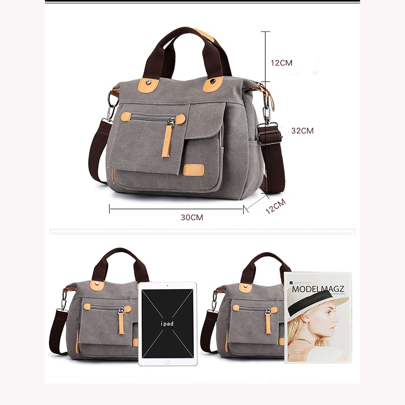 Canvas Shoulder Bag Female Handbag Women's Totes Messenger Packs Femme De Marque Casual Bolsos Mujer Girl's Crossbody bags