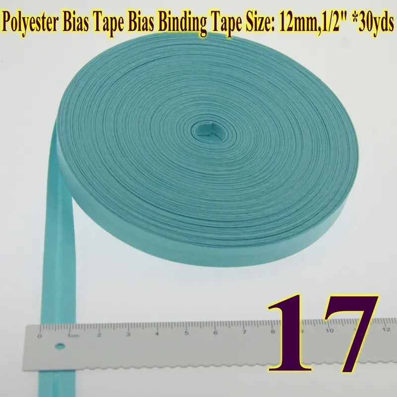 Hoogwaardig polyester biaisband van 12mm (1/2 cm breed en ) x 30 meter lang voor doe-het-zelf naaiprojecten.: Goud