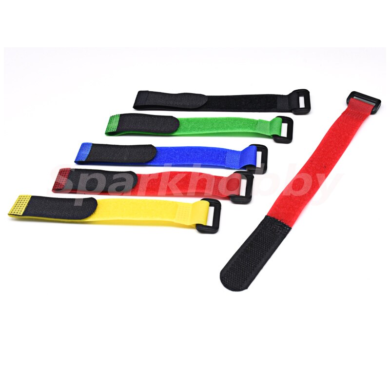 10PCS 20MM width 20CM 30CM length nylon Reverse buckle velcros magic hook loop fastener cable ties for RC models DIY ACCS parts