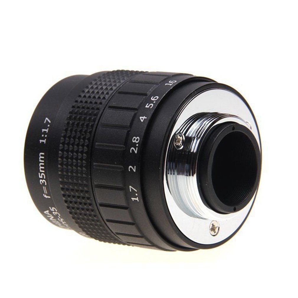 FUJIAN 35mm F1.7 CCTV Téléfilm lentille + Monture C + bague Macro pour Monture Sony E Nex-5T Nex-F3 Nex-6 Nex-7 Nex-5R A6300 A6100 A6500 A5100