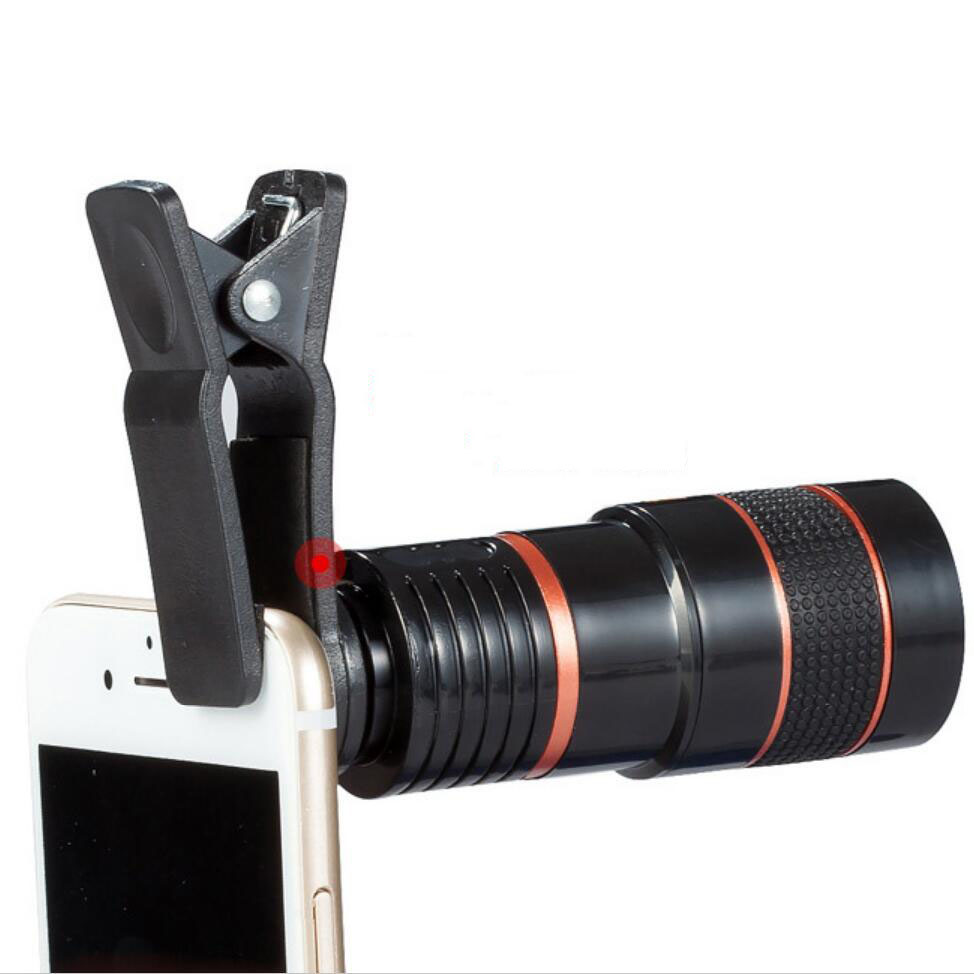 Long focus 8*18 bärbar kamera hd mobiltelefon teleskop