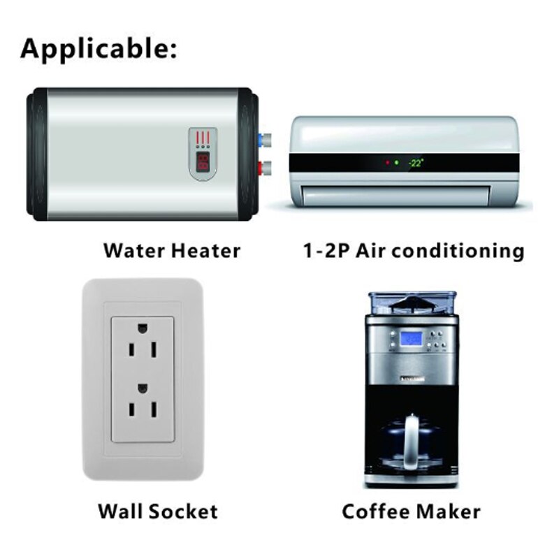 Smart Switch Wifi Boiler Smart Switch Water Heater Switch APP Voice Remote Control Press Panel Timer-EU Plug