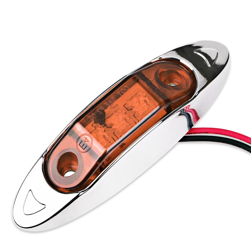 10 stücke 3LED Bernstein Warnung Lampen Leucht Auto Seite Marker Signal Lichter Linse Fahren Freiheit Lampe Lkw Anhänger Zubehör
