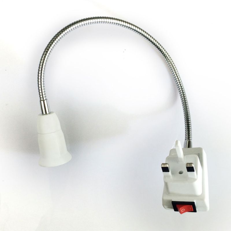 E27 EU Plug Socket Adapter with On/Off Switch Light Lamp Bulb All Direction Extension Adapter Extenders for Home Light