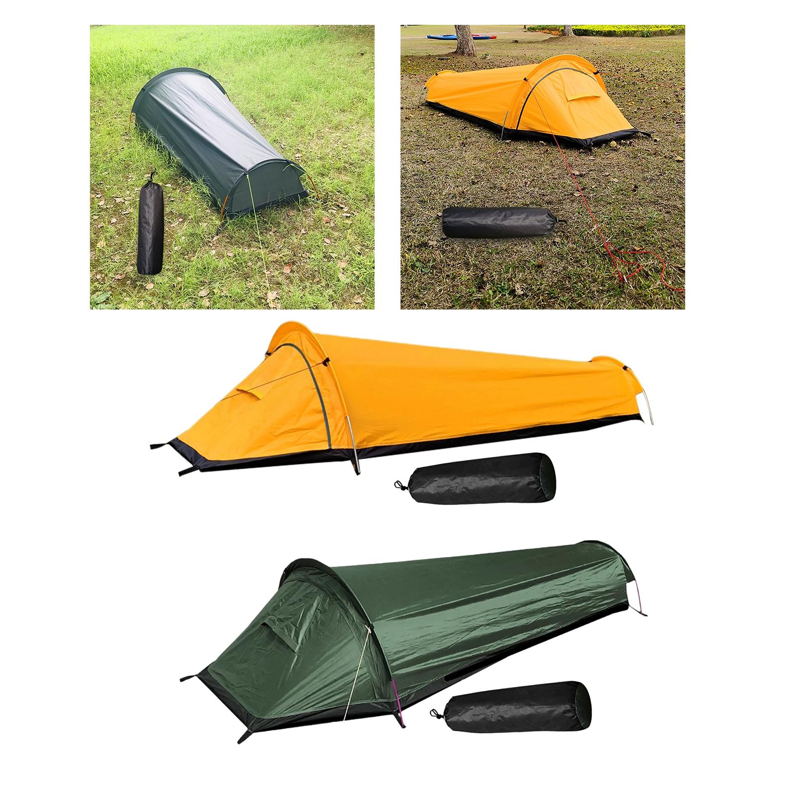 Portable Camping Tent Waterproof 1 Person Bushcraft Shelter Festival Fishing