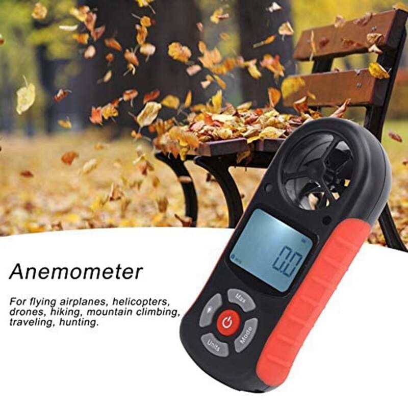 Altitude Meter LCD Anemometer Altitude Gauge Weather Instrument for Climbing Small Ultra-Light Hiking