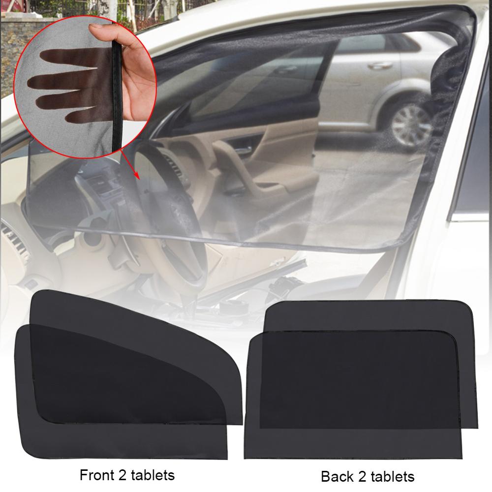 Bil sidevindu solskjerm magnetisk anti-tåke sammenleggbar auto foran mesh mesh vindu solskjerm svart biltilbehør styling