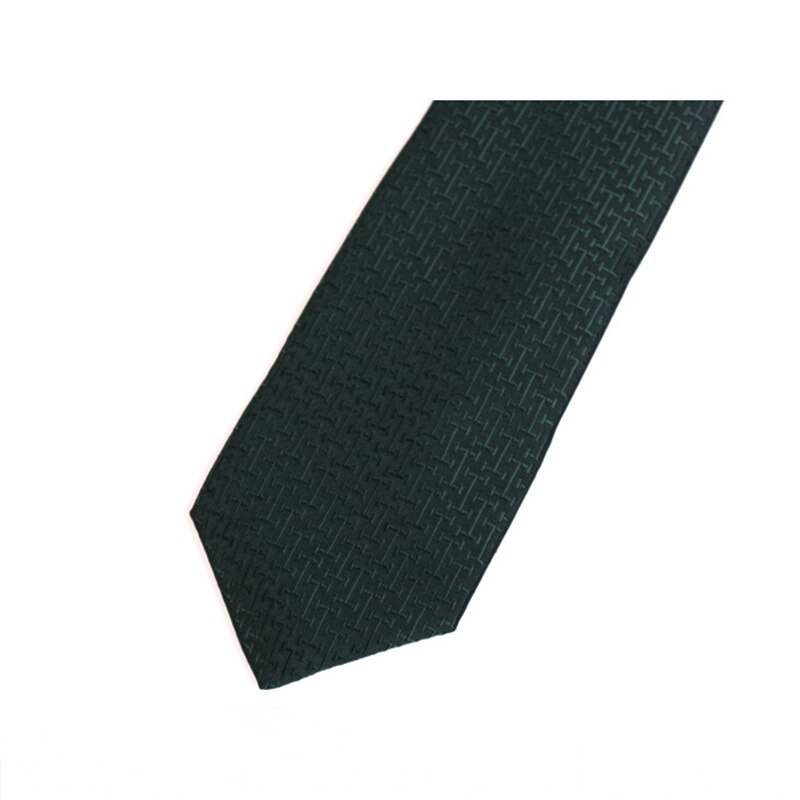 Gentleman Business Neck Tie Dark Green 7CM Tie For Men Business Suit Work Necktie With Box