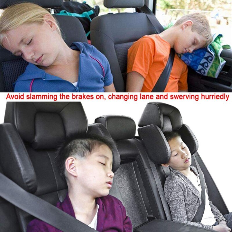 Car Headrest Nap Support,Fitted Seat Pillow Car, Functional Travel Car Accessories for Adults,Car Head Rest Child,Safe Car Seat