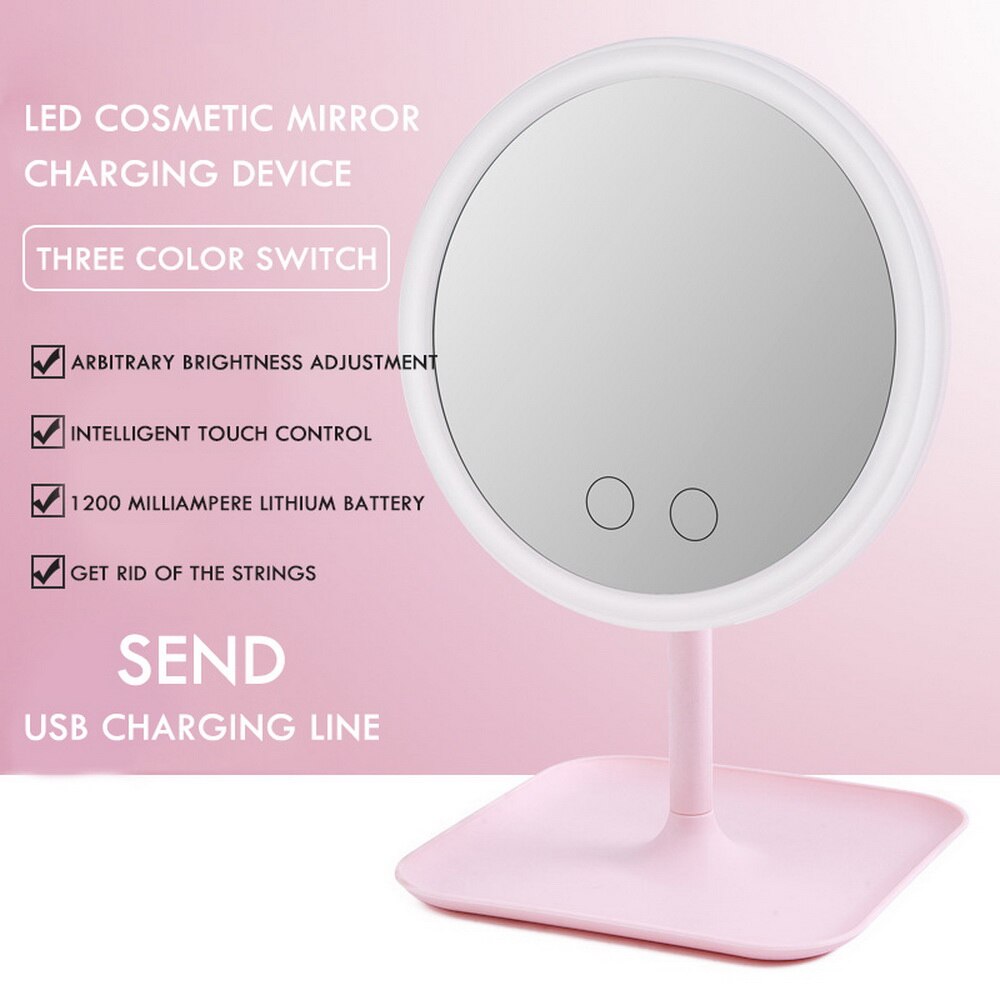 LED mirror for womens Makeup backlit mirror light with Natural White LED vanity mirror Detachable: 01