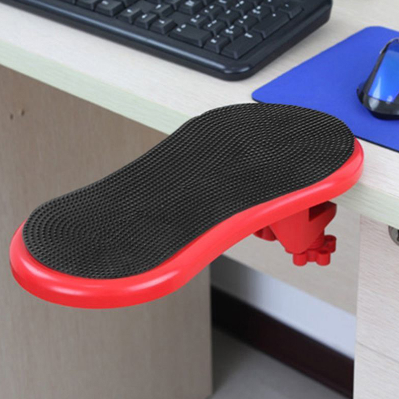 Repose-bras d'ordinateur pour bureau, Support de repose-poignet ergonomique réglable pour clavier, extension d'accoudoir, Support rotatif pour tapis de souris