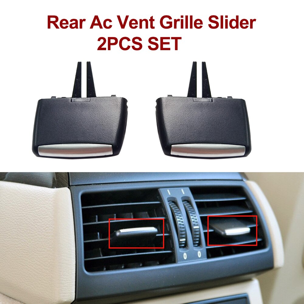 Rear AC Air Vent Grille Panel Cover Replacement For BMW X5 X6 E70 E71 E72 64226954953 64226958748 64226954954: Rear Ac Vent Slider