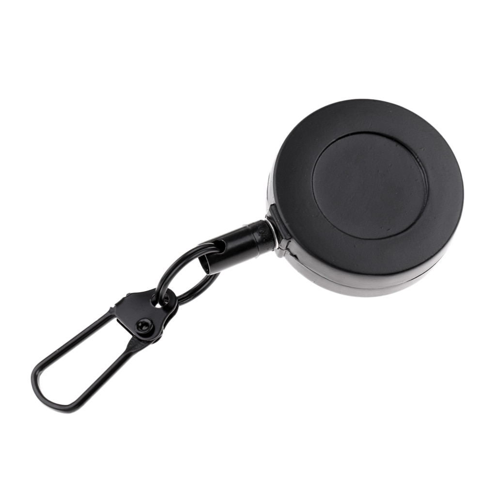 Key Chain Fly Fishing Zinger 50cm Retractor Steel Rope Cord Carabiner Clip Fly Tying Tools