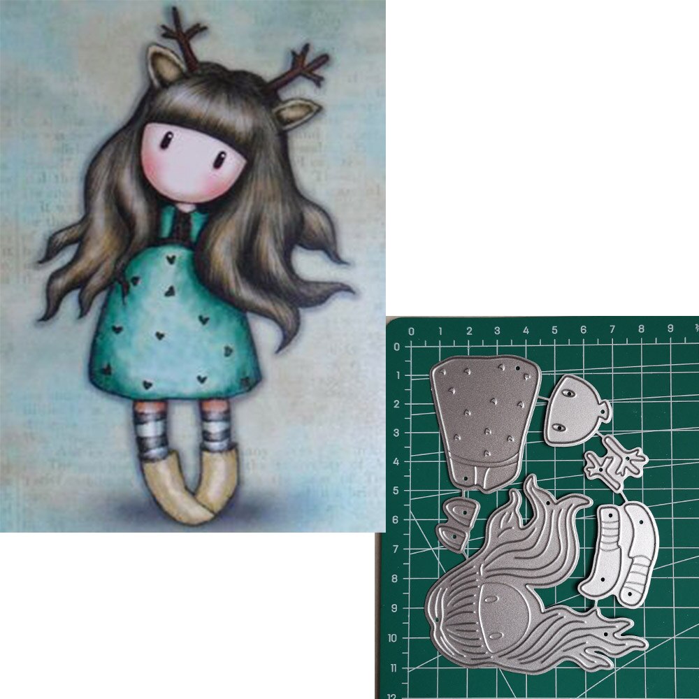 76 Clown mädchen schablonen für diy scrapbooking sterben neuheiten metall schneiden stirbt für karte, der rahmen stirbt: 71