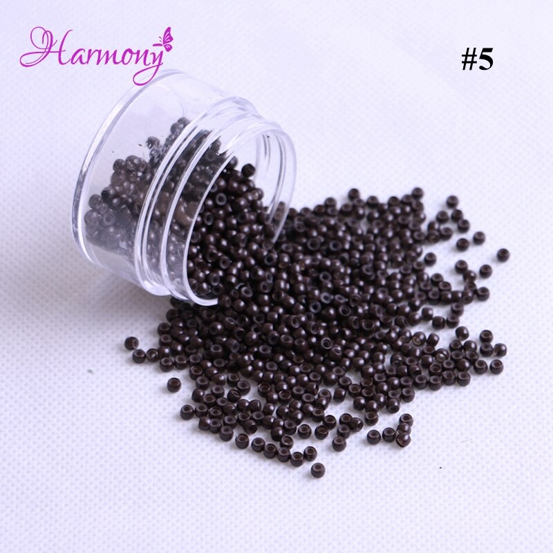 1000 stücke/viel 2,9x1,6x2,0mm blond Farbe Kupfer Silikon Nano Ringe Perlen Verknüpfungen Für Nano haar Erweiterungen 7 Farben erhältlich